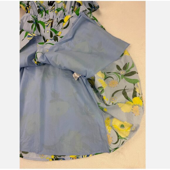 INC‎ Mabel Poplin Belted Midi Dress Floral Bouquet Wedding Guest Summer Colorful - Picture 12 of 16